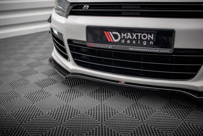 Maxton Design Frontlippe V.4 für Volkswagen Scirocco R Mk3 schwarz Hochglanz