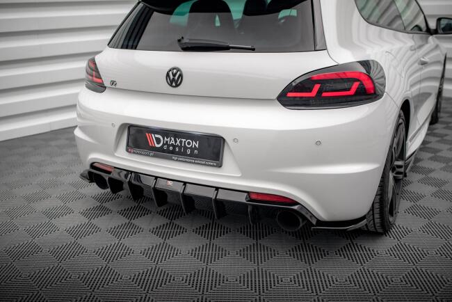 Maxton Design Heckdiffusor für Volkswagen Scirocco R Mk3 schwarz Hochglanz