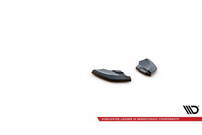 Maxton Design Diffusor Flaps V.3 für Volkswagen Scirocco R Mk3 Hochglanz schwarz