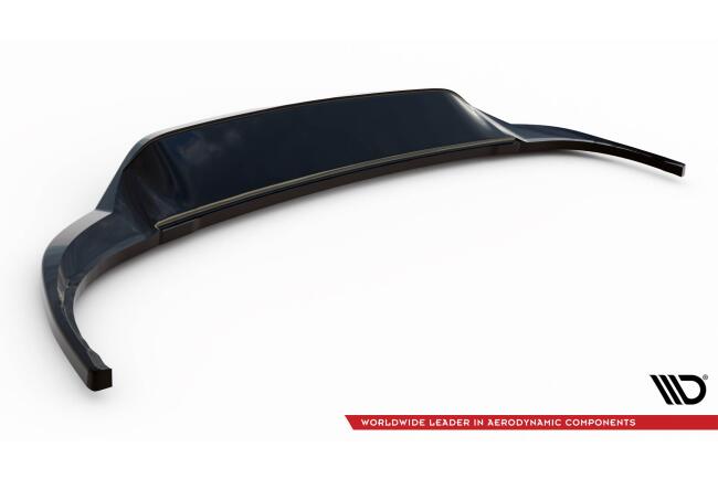 Maxton Design mittlerer Heckdiffusor DTM Look für Volkswagen Tiguan R-Line Mk2 Facelift schwarz Hochglanz