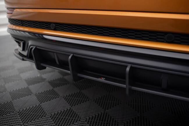 Maxton Design Street Pro Heckdiffusor für Audi Q8 S-Line Mk1 Schwarz-Rot