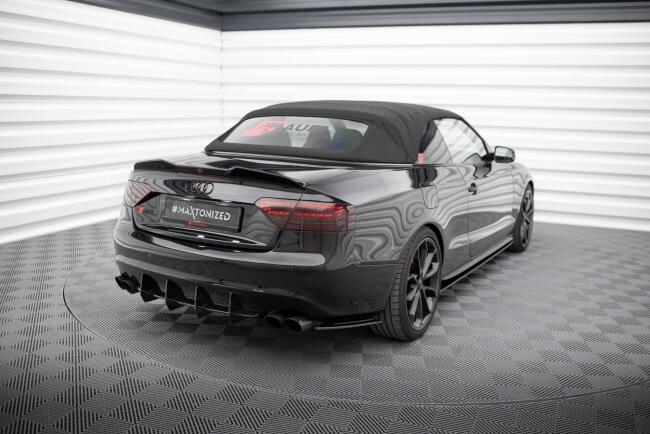 Maxton Design Street Pro Diffusor Flaps für Audi S5 / A5 S-Line Coupe / Cabriolet 8T schwarz matt