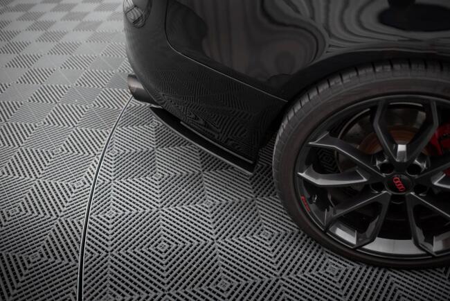 Maxton Design Street Pro Diffusor Flaps für Audi S5 / A5 S-Line Coupe / Cabriolet 8T Schwarz-Rot