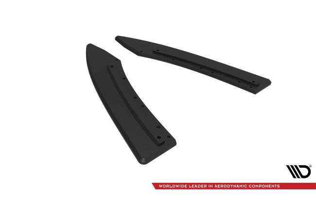 Maxton Design Street Pro Diffusor Flaps für Audi S5 / A5 S-Line Coupe / Cabriolet 8T schwarz rot