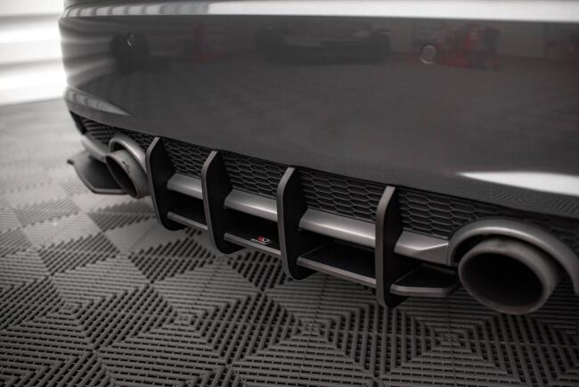 Maxton Design Street Pro Heckdiffusor für Audi TT S-Line 8S Schwarz-Rot