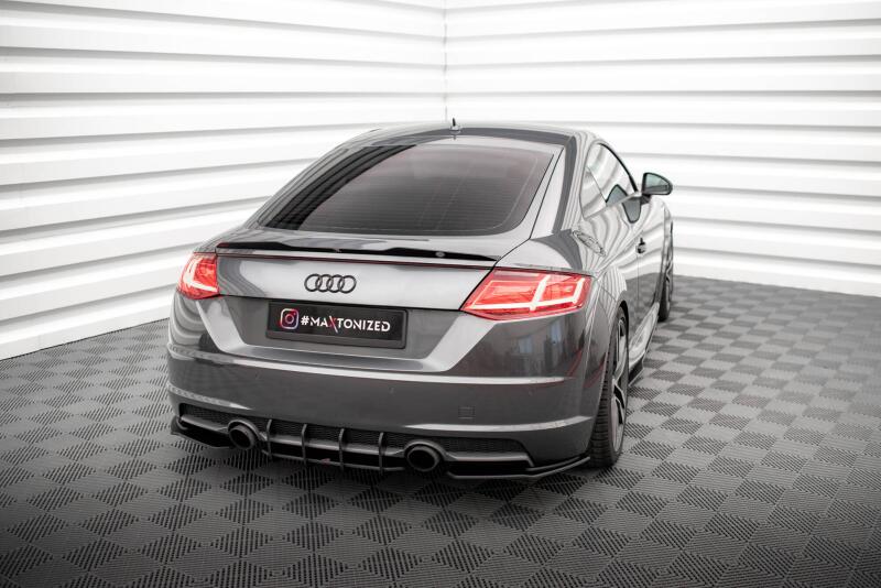 Maxton Design Street Pro Diffusor Flaps für Audi TT S-Line 8S Schwarz matt