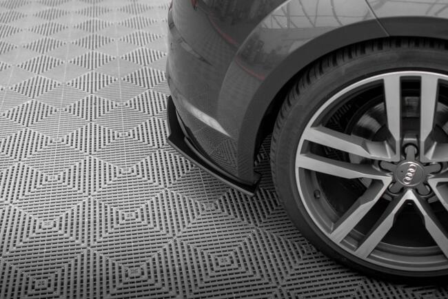 Maxton Design Street Pro Diffusor Flaps für Audi TT S-Line 8S schwarz rot