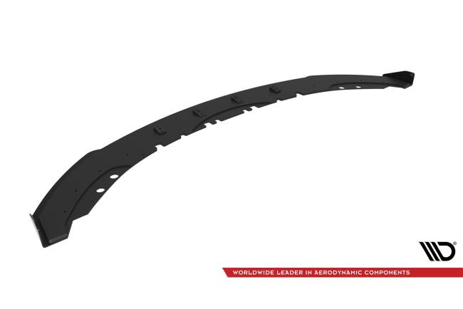 Maxton Design Street Pro Frontlippe für BMW 4er Coupe M-Paket F32 schwarz mit Hochglanz Flaps