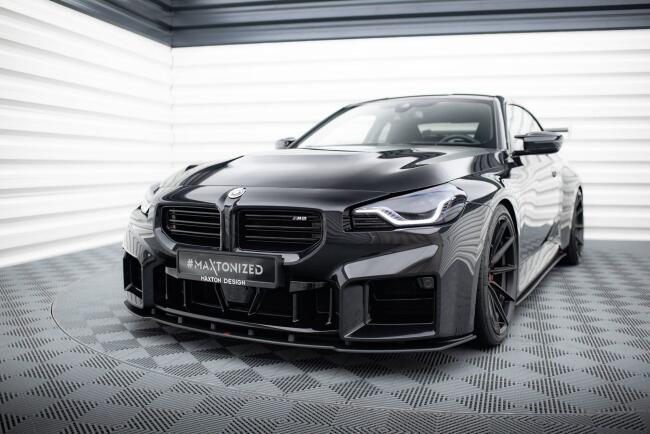 Maxton Design Street Pro Frontlippe für BMW M2 G87 Schwarz matt