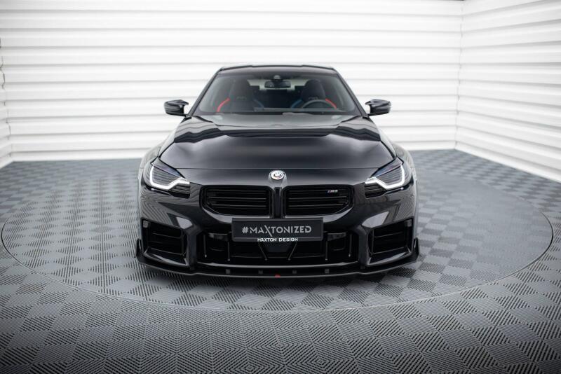 Maxton Design Street Pro Frontlippe V.2 für BMW M2 G87 Schwarz-Rot