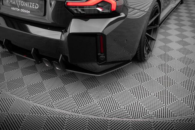 Maxton Design Street Pro Diffusor Flaps für BMW M2 G87 Schwarz-Rot