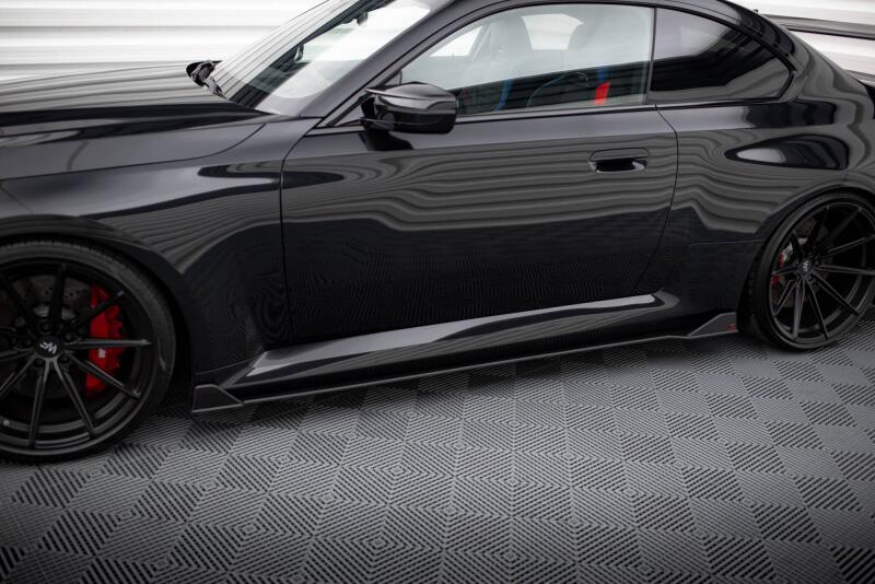 Maxton Design Street Pro Seitenschweller V.2 für BMW M2 G87 Schwarz matt