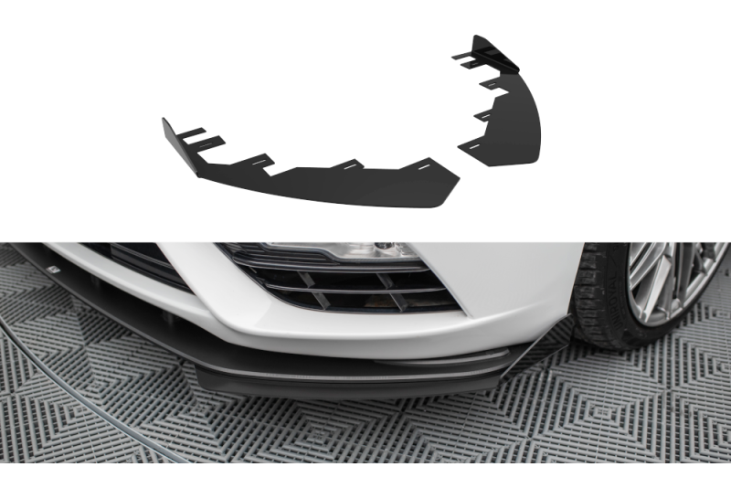 Maxton Design Street Pro Frontlippen-Flaps für Ford Mondeo Sport Mk5 Facelift / Fusion Sport Mk2 Facelift