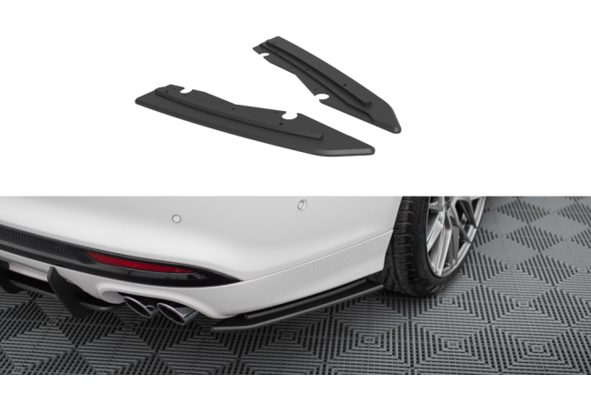Maxton Design Street Pro Diffusor Flaps für Ford Mondeo Sport Mk5 Facelift / Fusion Sport Mk2 Facelift schwarz matt