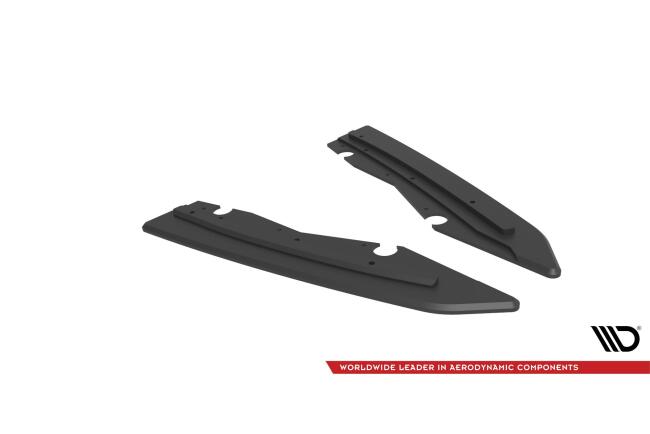Maxton Design Street Pro Diffusor Flaps für Ford Mondeo Sport Mk5 Facelift / Fusion Sport Mk2 Facelift Schwarz-Rot