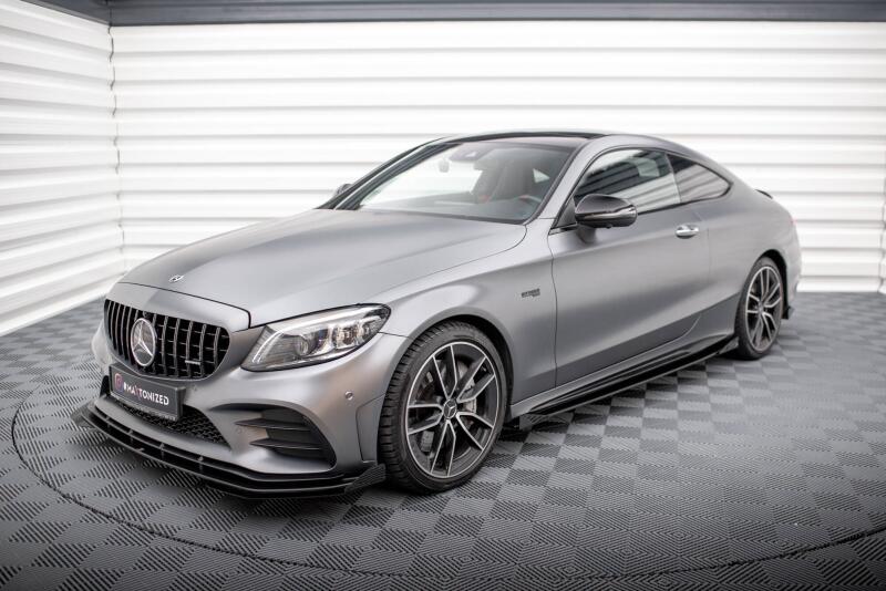 Maxton Design Street Pro Frontlippen-Flaps für Mercedes-AMG C43 Coupe C205 Facelift