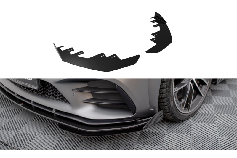 Maxton Design Street Pro Frontlippen-Flaps für Mercedes-AMG C43 Coupe C205 Facelift