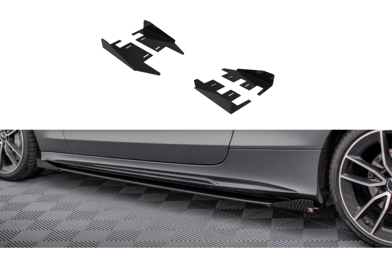 Maxton Design Street Pro Seitenschweller-Flaps für Mercedes-AMG C43 Coupe C205 Facelift