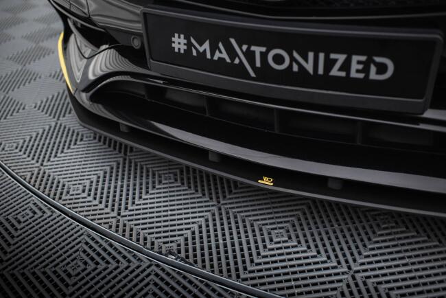 Maxton Design Street Pro Frontlippe für Mercedes-AMG CLA 45 Aero C117 Facelift Schwarz-Rot