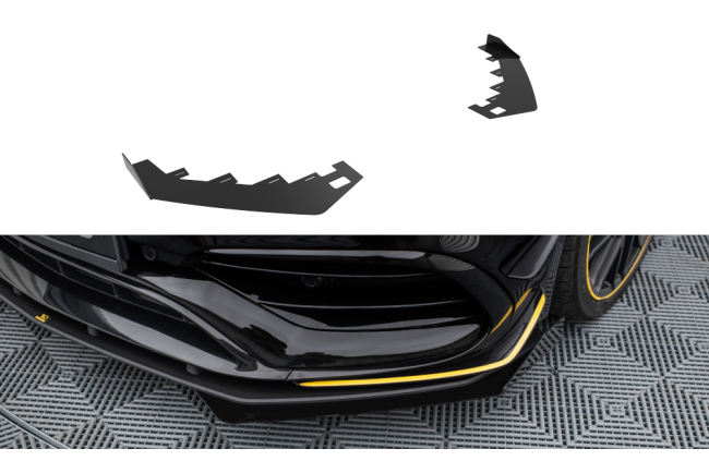 Maxton Design Street Pro Frontlippen-Flaps für Mercedes-AMG CLA 45 Aero C117 Facelift