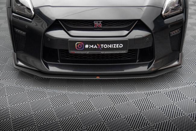 Maxton Design Street Pro Frontlippe für Nissan GTR R35 Facelift schwarz matt