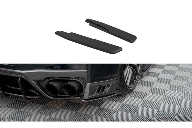 Maxton Design Street Pro Diffusor Flaps für Nissan GTR R35 Facelift schwarz matt