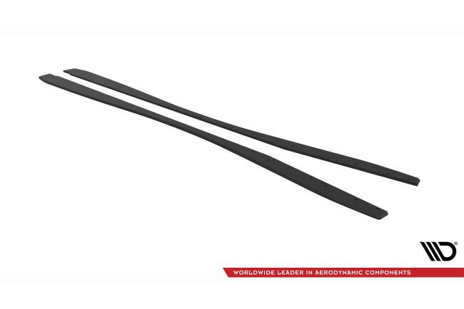 Maxton Design Street Pro Seitenschweller für Nissan GTR R35 Facelift schwarz matt