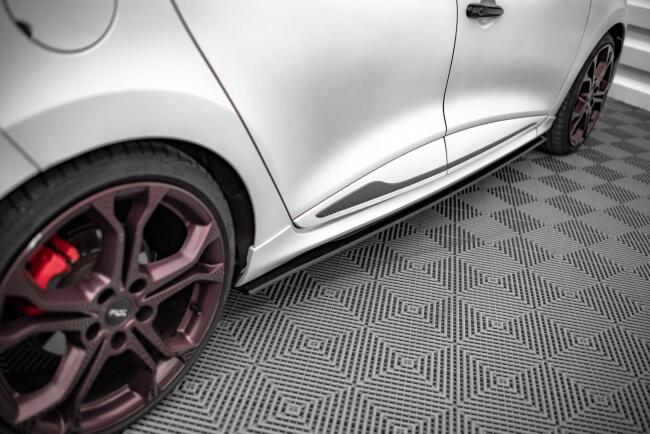Maxton Design Street Pro Seitenschweller für Renault Clio RS Mk4 schwarz matt