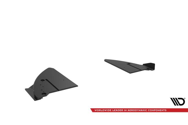 Maxton Design Street Pro Diffusor Flaps für Toyota GR86 Mk1 matt Schwarz mit Hochglanz Flaps