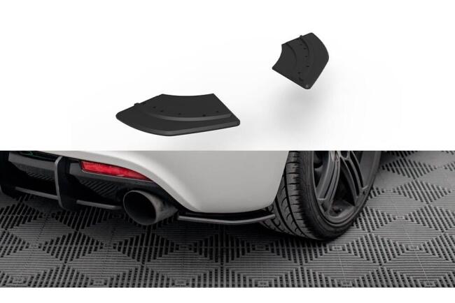 Maxton Design Street Pro Diffusor Flaps für Volkswagen Scirocco R Mk3 schwarz rot