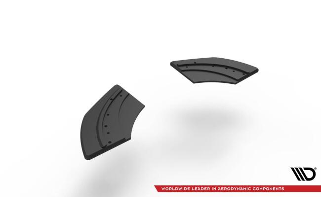 Maxton Design Street Pro Diffusor Flaps für Volkswagen Scirocco R Mk3 schwarz rot