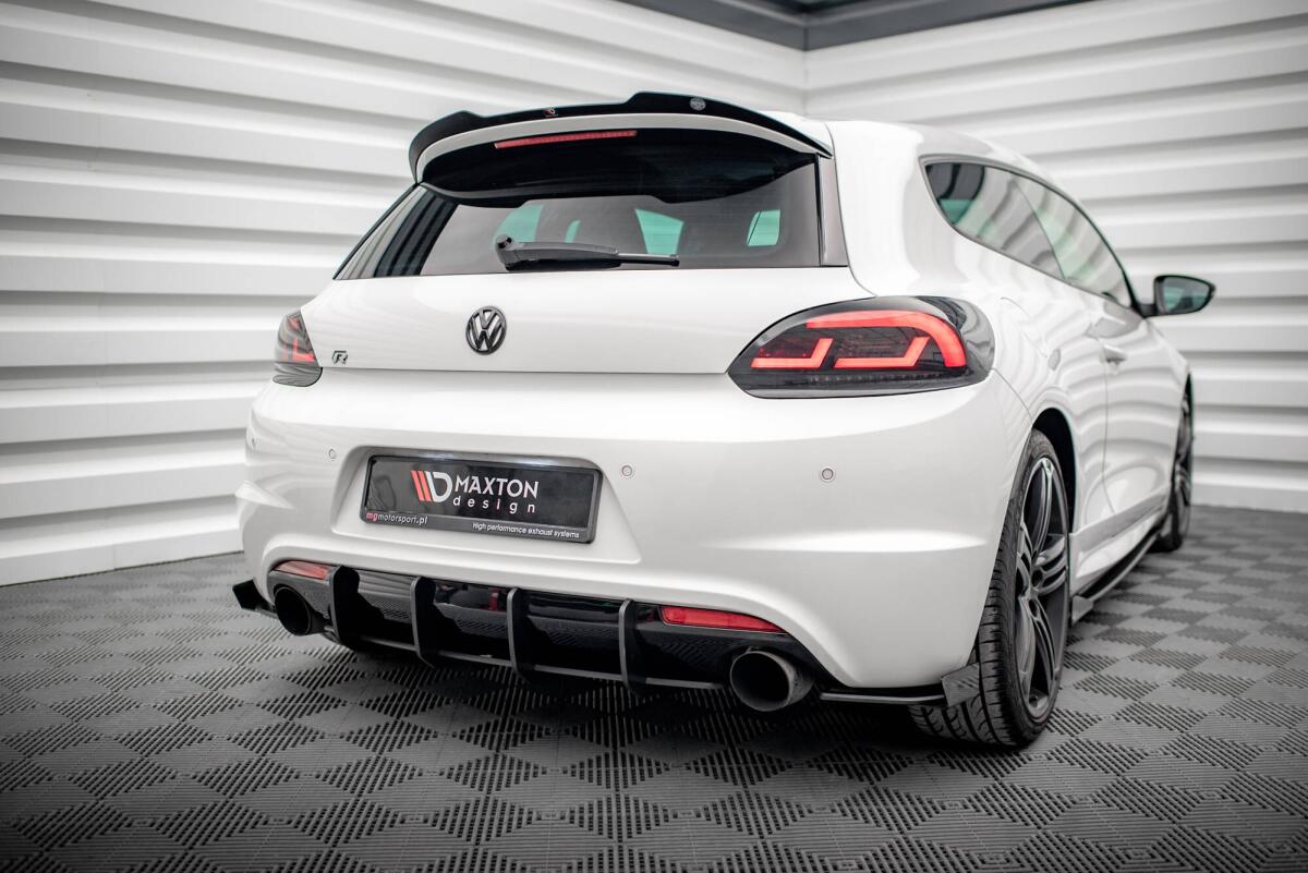Maxton Design Front Ansatz passend für V.1 VOLKSWAGEN SCIROCCO MK.3 R FACELIFT schwarz Hochglanz main image 1