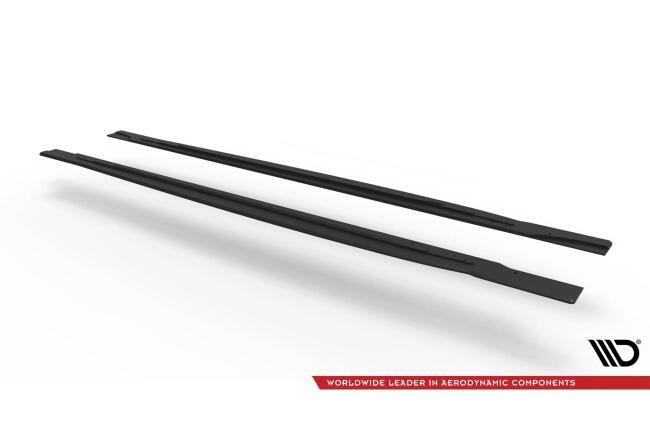 Maxton Design Street Pro Seitenschweller V.2 für Volkswagen Scirocco R Mk3 schwarz matt