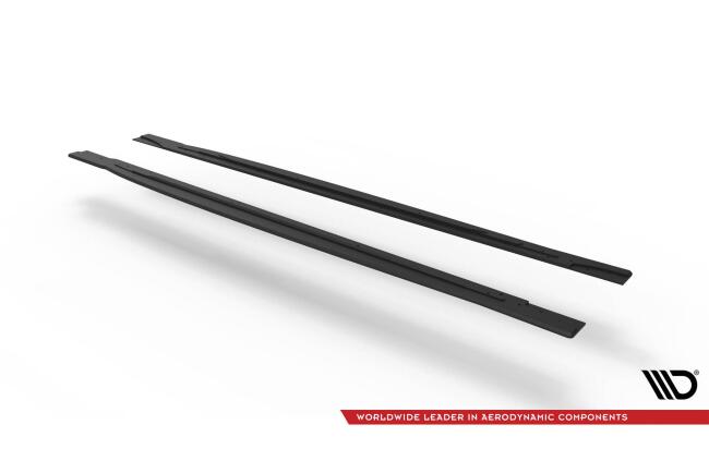 Maxton Design Street Pro Seitenschweller V.2 für Volkswagen Scirocco R Mk3 schwarz rot