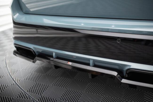 Maxton Design Heckdiffusor DTM Look für BMW X1 M-Paket U11 Hochglanz schwarz