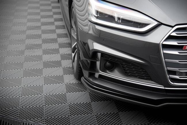 Maxton Design Stoßstangenflügel vorne (Canards) V.1 Audi S5 / A5 S-Line Coupe / Sportback B9 F5