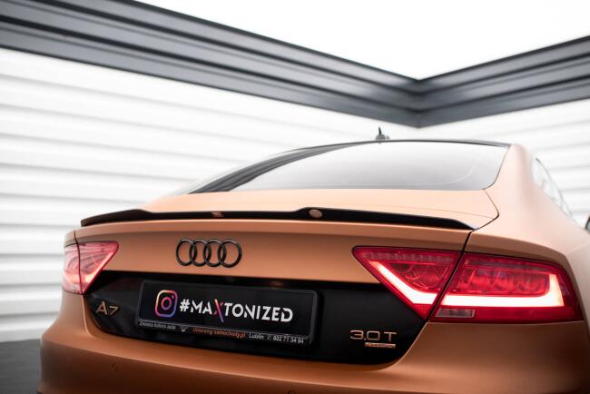 Maxton Design Spoiler Lippe für Audi A7 C7 Hochglanz schwarz