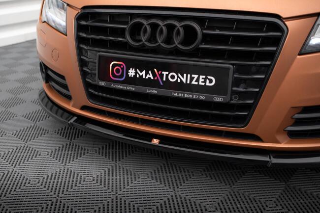 Maxton Design Frontlippe für Audi A7 C7 Hochglanz schwarz