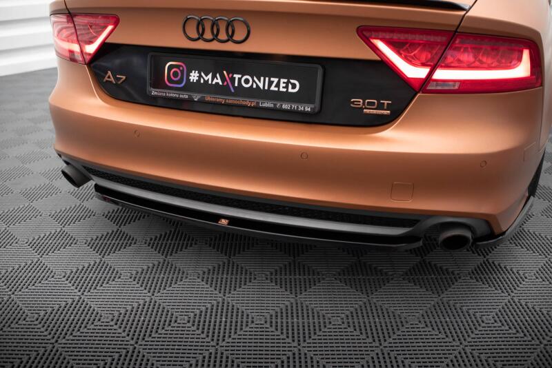 Maxton Design Heckdiffusor für Audi A7 C7 Hochglanz schwarz