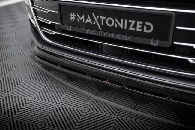 Maxton Design Frontlippe für Audi A8 D5 schwarz Hochglanz