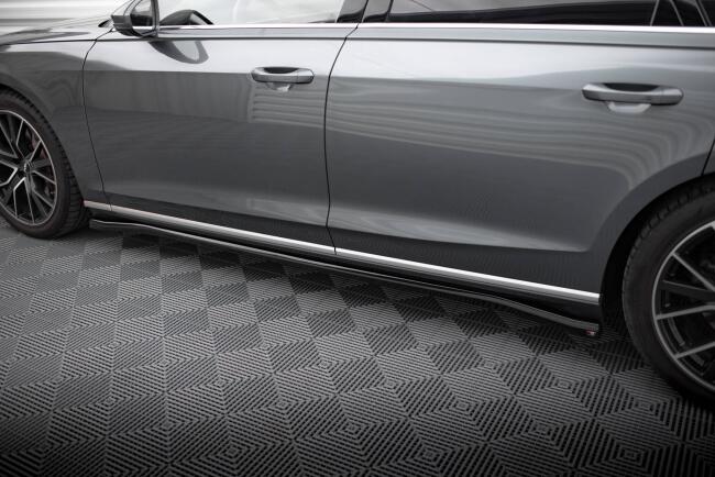 Maxton Design Seitenschweller für Audi A8 D5 schwarz Hochglanz