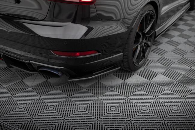 Maxton Design Street Pro Diffusor Flaps für Audi RS3 Limousine 8V Facelift schwarz matt