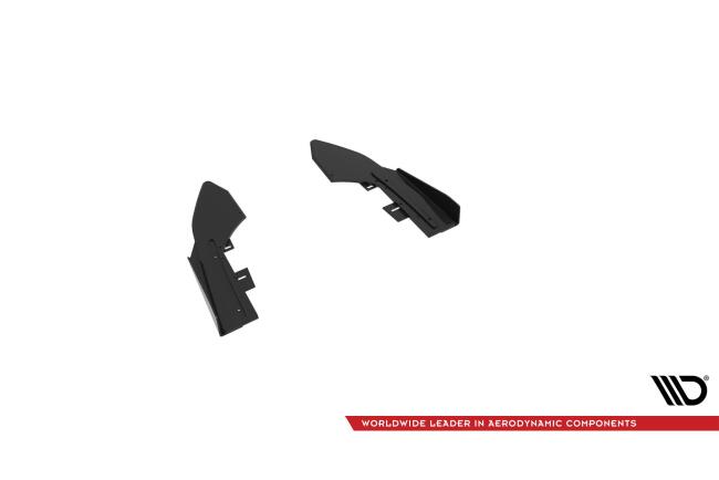Maxton Design Street Pro Diffusor Flaps für Audi RS3 Limousine 8V Facelift schwarz mit Hochglanz Flaps