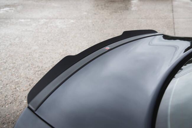 Maxton Design Spoiler Lippe für Audi RS4 Limousine B7 schwarz Hochglanz