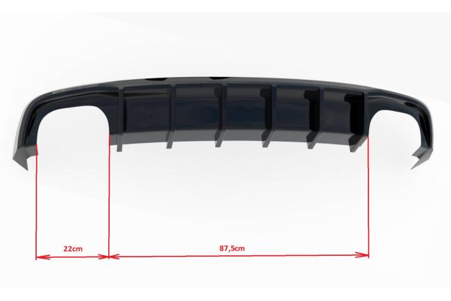 Maxton Design Heckdiffusor für Audi S5 Coupe 8T Facelift schwarz Hochglanz