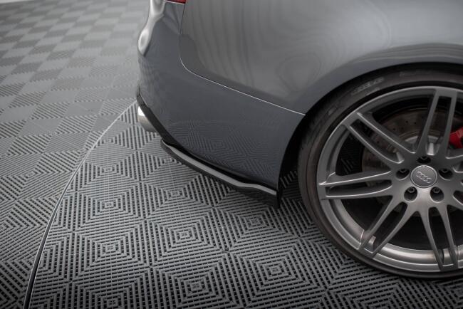 Maxton Design Diffusor Flaps V.2 für Audi S5 Coupe 8T Facelift schwarz Hochglanz