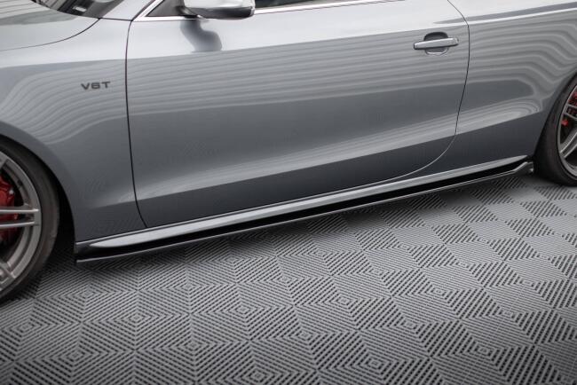 Maxton Design Seitenschweller V.2 für Audi S5 / A5 S-Line Coupe 8T Hochglanz schwarz