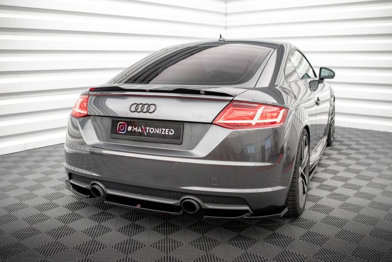 Maxton Design Heckdiffusor V.2 für Audi TT S-Line 8S Hochglanz schwarz
