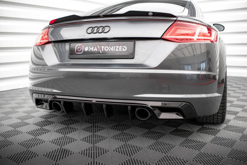 Maxton Design Heckdiffusor V.1 für Audi TT S-Line 8S Hochglanz schwarz