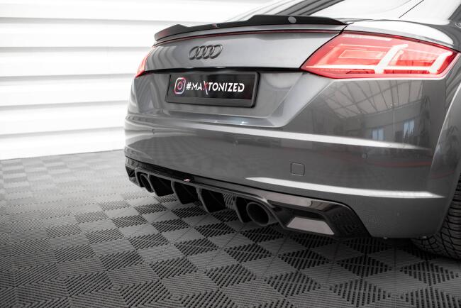 Maxton Design Heckdiffusor V.1 für Audi TT S-Line 8S Hochglanz schwarz